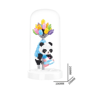 Balody 16348 Panda Chat Astronaute avec Ballon Mini Blocs Jouets Modèle de Construction Jouet de Construction - Product Image 5