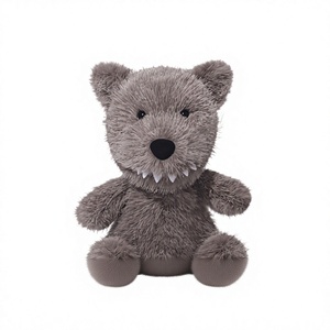 Peluche di Lupo Piccolo e Carino con Imbottitura in Poliestere e Cotone PP, Adorabile Cuscino per Dormire e Abbracciare per Ragazze e Donne - Product Image 1