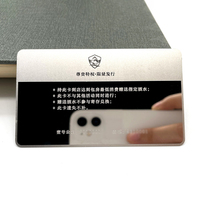 Cartes de membre VIP en acier inoxydable, impression personnalisée, cartes de visite en métal doré pour gravure au laser
