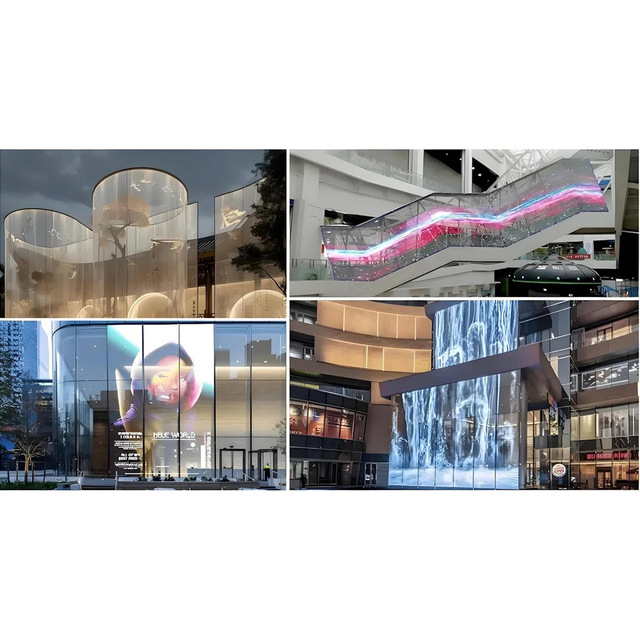 Shenzhen Factory OEM ODM Custom P2.5 P3.91 P6.25 P7.81 Holographic Transparent LED Screen With CE ROHS FCC Certificate