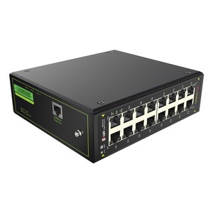 Switch PoE industriel économique 16G RJ45 L2 entièrement géré 256G 6KV IP40 pour applications CCTV GWS-IPS33016PM - Product Image 2