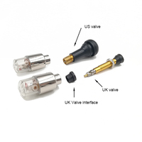 Sunsoul-Tapas de válvula de neumático fluorescentes para coche, 4 unidades, luz led para ruedas