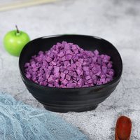100% Natuurlijke Hete Aanbieding Gefreeze-droogde Paarse Zoete Aardappelblokjes Knapperig Fruit voor Cereal Snack