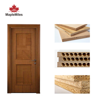 Porte en bois WPC Maplemiles, résistante aux termites, moderne, installation rapide sans attente
