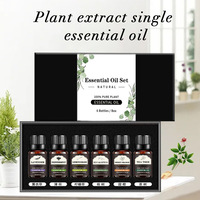 Huile Essentielle d'Aromathérapie Naturelle Lavande et Arbre à Thé, Huile de Massage Végétale, Lot de 6/12 Pièces, Pour Tous Types de Peau, Peau Douce