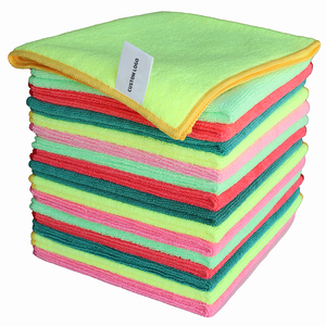 Thick microfiber towel for car 40x40cm cleaning microfiber cloth custom logo microfiber car towel