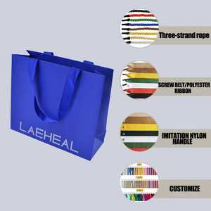 ถุงกระดาษอาร์ตขายดี พร้อมโลโก้สั่งทำ สีสันสวยงาม หูหิ้วแบบซ่อน สำหรับของขวัญและงานฝีมือสุดหรู - Product Image 2