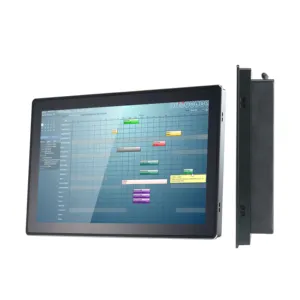 Aluminium Alloy Embedded 15.6" J1900 Capacitive Touch Screen Panel Pc Wall Mounted Pc