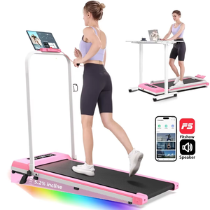 Cinta de correr plegable RS Incline para uso doméstico, cinta de correr compacta manual con aplicación <span class=keywords><strong>Fit</strong></span> Show - Product Image 1