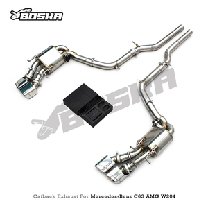 ท่อไอเสีย catback สำหรับ Mercedes-Benz C63 AMG 6.2L W204 2011-2015เสียงแบบแอกทีฟระบบไอเสียพร้อมการควบคุม - Product Image 6