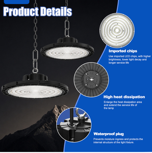 Lámpara LED de minería para fábrica, de aluminio fundido a presión, IP65, resistente al agua, de alto lumen, para almacenes industriales y talleres, a buen precio. - Product Image 1