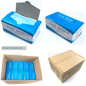 Masker Wajah AAMMI Level 3 tahan cairan hitam tanpa anyaman, masker wajah bedah gigi sekali pakai 3 lapis - Product Image 2