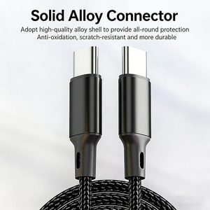สายชาร์จเร็วสำหรับ <span class=keywords><strong>iPhone</strong></span> 16/15 สายถักไนลอน สายดาต้า PD 60W หัวต่อคู่ Type C สำหรับโทรศัพท์และแท็บเล็ต สาย USB C ยาว 1 ม./2 ม. - Product Image 3
