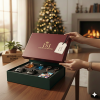 Coffret Cadeau Haut de Gamme pour Enterrement de Vie de Garçon avec Fermeture Magnétique en Carton Rigide Matériaux Recyclés Emballage Noir pour Hommes