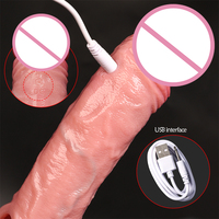 Housse de pénis vibrante en silicone à 9 vitesses avec télécommande sans fil et fonction chauffante, extension de pénis, jouets sexuels pour hommes et couples