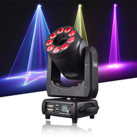 Luz Láser de Animación con Cabezal Móvil QSE Lighting de 10W, DMX512RGB 3en1, Luz de Haz Oscilante, IP33, Ra95, 8000K, Regulable