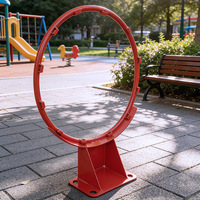 Système de panier de basket-ball en acier robuste pour extérieur, encastré dans le sol, pour terrains scolaires, installations sportives communautaires, OEM ODM