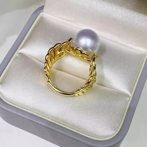 อุปกรณ์เสริม 10552DIY ขาตั้งเงินแท้ S925 สำหรับลูกปัดทรงกลมของผู้หญิง ขนาด 8-11 มม. ขาตั้งเปล่าสำหรับไข่มุกคู่ อุปกรณ์เสริมสำหรับแหวนไข่มุก - Product Image 3