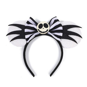 Diadema con orejas de Mickey y Saint de Halloween personalizada, diadema con diseño de fiesta espeluznante festiva, bandas para el pelo para niñas - Product Image 3
