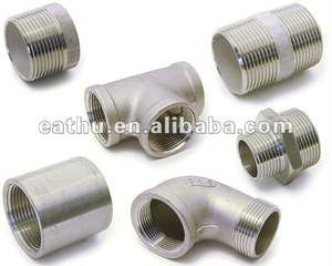 SS304 SS316 304L baja tahan karat Ferrule ganda 90 derajat 5 "DN125 pipa siku las perlengkapan permukaan berlapis seng - Product Image 5