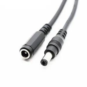 Factory customized cheap price DC 5.5*2.1 DC12v male to female power extension cable