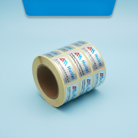 Autocollants personnalisés en papier transparent avec estampage doré imperméable, film mat/brillant, étiquettes multi-formes en rouleau pour