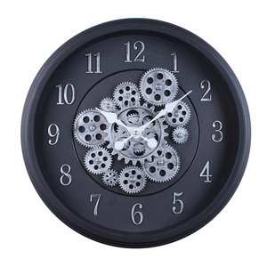 <span class=keywords><strong>Horloge</strong></span> murale vintage à engrenages, design industriel 3D, <span class=keywords><strong>horloge</strong></span> murale numérique ronde, décoration intérieure - Product Image 3