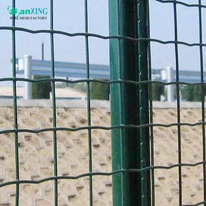 Outdoor Garden Security Fence Welded Wire Roll with Green PVC Coating - Product Image 1