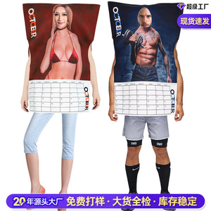 Affiche de costumes pour hommes musclés, Calendrier d'Octobre, Tenues de sport athlétiques, Déguisements sexy pour hommes - Product Image 2