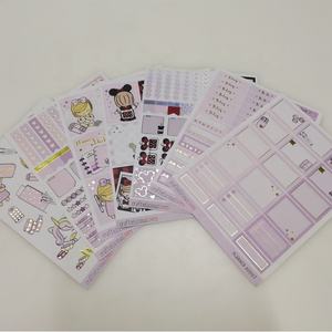 Feuille d'autocollants personnalisés pour planificateur, découpe à la forme, dessin animé, kawaii, autocollants en papier inscriptibles pour scrapbooking décoratif - Product Image 4