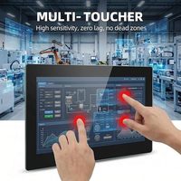 Nouvel écran tactile industriel IPS noir de 23,8 pouces, 1920x1080, 16:9, écran LCD à cadre ouvert, IP65, étanche à l'avant, tactile 10 points