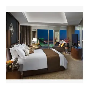 高級ホテルキングサイズベッドルーム家具ベッドホテルカスタマイズモダンデザイン家具