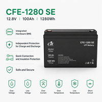 Batterie LiFePO4 LFP CFE-1280 SE 12,8V 100Ah avec BMS IP65, 3000 cycles, pour onduleur SolarEdge, systèmes solaires hors réseau
