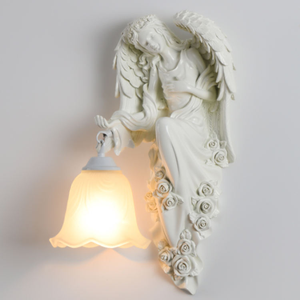 Linterna DE LA Virgen María para decoración de sala de estar, luces de pared, dormitorio de Hotel, lámparas de pared de diosa sagrada Venus dorada - Product Image 4