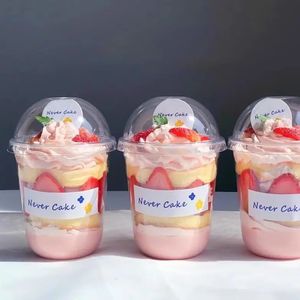 Logo personalizzato stampato in plastica per bevande fredde caffè trasparente per animali domestici a forma di 12oz 16oz 20oz 24oz bicchieri di plastica usa e getta con coperchio - Product Image 4