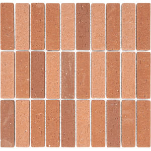 Carreaux de terre cuite à bande rouge Carreaux de sol en terre cuite La mosaïque peut être utilisée pour les éclaboussures murales et les carreaux de mur extérieur pour la décoration de la maison - Product Image 3
