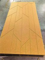 Panneau acoustique à motif géométrique absorbant le son, panneaux muraux acoustiques 3D en MDF PET pour salle de conférence