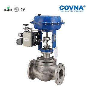Vanne de régulation pneumatique DN40 haute pression pour vapeur, eau, air, huile avec positionneur et manomètre, norme nationale - Product Image 4