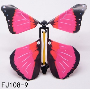 Farfalle volanti magiche colorate con fascia di gomma potenziata giocattoli per bambini oggetti di scena magici Set sorprese regalo di compleanno - Product Image 5