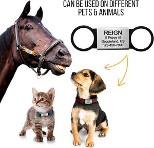 Dog Tag Ketting Rvs Aluminium Metalen Siliconen Sublimatie Qr <span class=keywords><strong>Code</strong></span> Bone Luxe Custom Blanco Id Dog Naamplaatje - Product Image 6