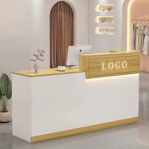 Sang Trọng Hiện Đại Hiệu Cắt Tóc Cửa Hàng Phía Trước Biểu Tượng Tùy Chỉnh Bằng Gỗ Truy Cập Bảng Vẻ Đẹp Salon Bàn Tiếp Tân - Product Image 5