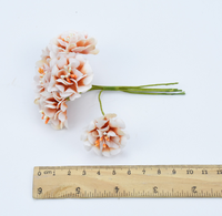 Vente chaude 2017 - Mini fleur de marguerite artificielle en soie de 3,5 cm avec tige filaire - Fleur artisanale