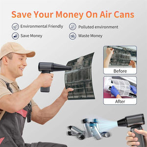 Soplador de Aire <span class=keywords><strong>Turbo</strong></span> y Aspiradora de Coche Recargable 2 en 1, Soplador de Aire de Alta Velocidad para PC, Coche, Barbacoa, Limpieza al Aire Libre - Product Image 6