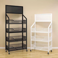 Étagères de présentation multifonctionnelles en métal à plusieurs niveaux pour supermarchés, non pliables, pour magasins de proximité et usage domestique – Vente en gros