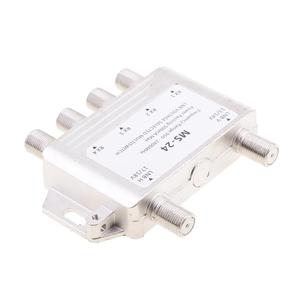 2x4 Satellite analogico Multiswitch uscita singola alluminio 2 in 4 fuori tensione LNB selezionato 2x4 vie Multiswitch - Product Image 4