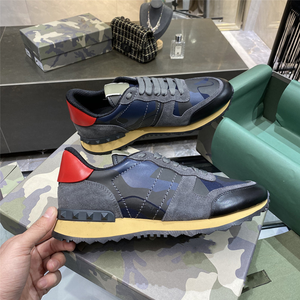 Chaussures de marche et de course rétro de luxe 2026 à tige basse, unisexe, en cuir véritable, à lacets, baskets décontractées quotidiennes pour hommes - Product Image 1