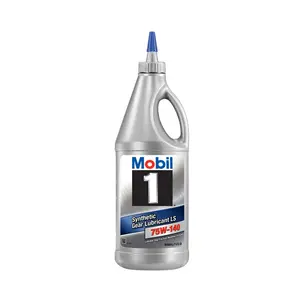 モービル1合成ギア潤滑剤LS75W-140、12個入り1クォートパック