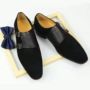 Fashion Customized Men's Leather Office Career Formal <b>Shoes</b>-Anti-Slip Waterproof <b>Height</b> <b>Increasing</b> Driving Walking Style - Product Image 4