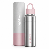 Bouteille isotherme en acier inoxydable à double paroi de 19 oz avec logo personnalisé et couvercle à ouverture rapide – Cadeau d'entreprise en gros pour coffrets cadeaux