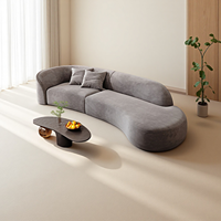 Canapé modulaire en tissu de luxe moderne au design populaire pour appartements minimalistes, villas, meubles de salon